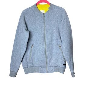 Civil Society Gray Bomber Zip Jacket Ring Zippers Men’s Small